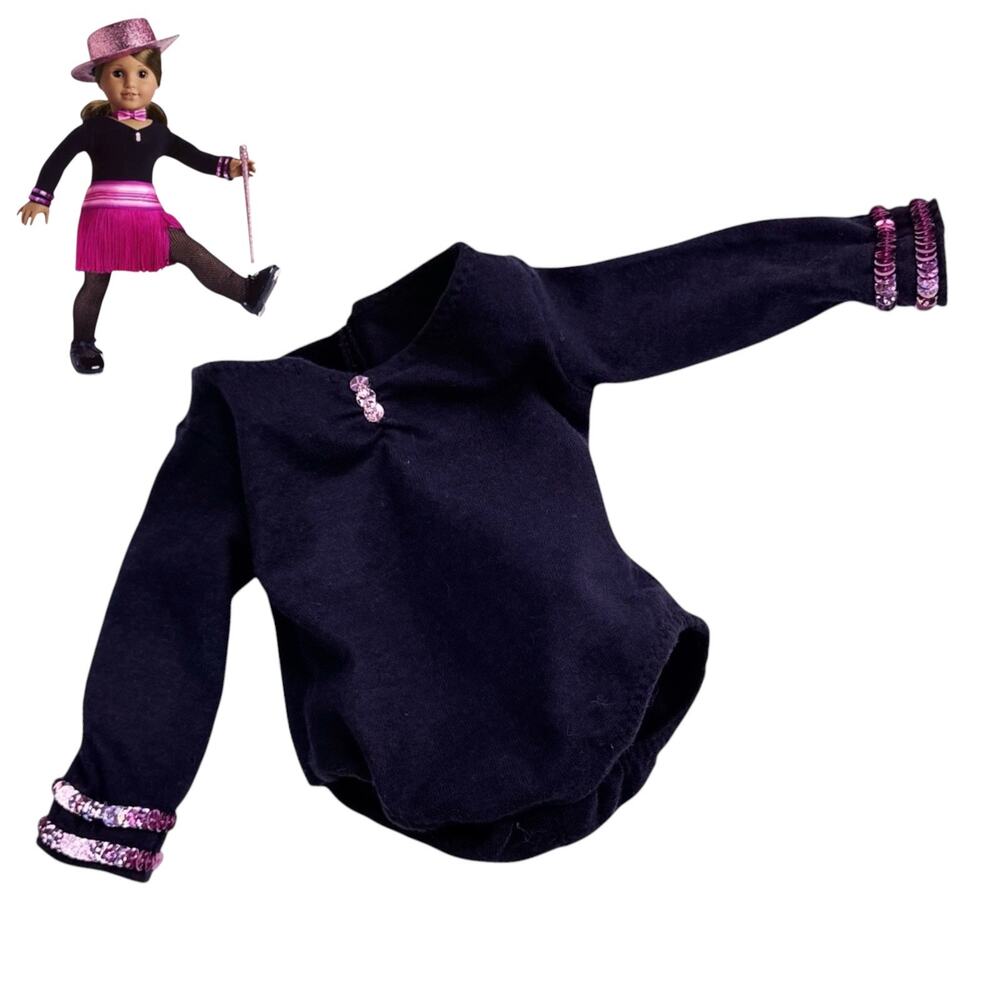 American Girl Marisol Leotard Tap Outfit Accessory Black Pink Sequin Dance Leo